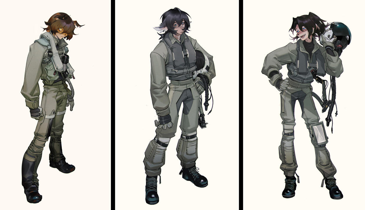 At a certain point I decided I should turn all my original characters into furries that fly fighter jets, but I decided that maybe last week. So I still have to act on my executive decision before I can post them here.