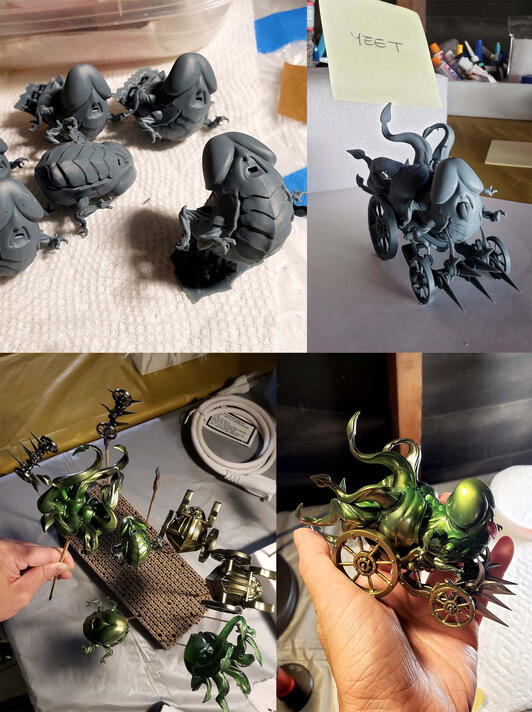 This was a minifigure I made in a small batch to sell online and at conventions. The tail doubles as a noteholder.