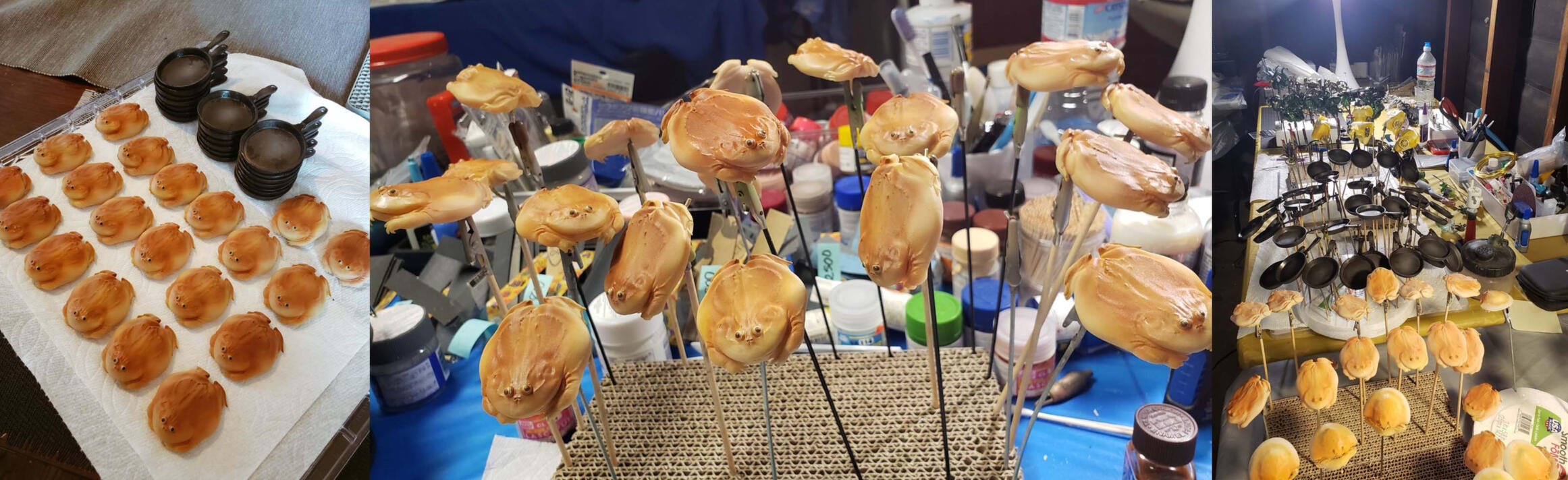 The concept was "flat-ish animal that looks like bread, in a pan." Hmm, you don't usually cook bread in a pan though, don't you?